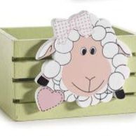 Osterkörbchen Schäfchen 'grün' 16 auf Lager