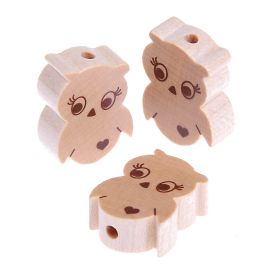 Motif bead owl sale 10 pieces 'nature' 49 in stock 