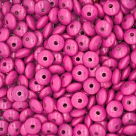 Wooden lenses 14mm - 50 pieces 'dark pink' 3 in stock 