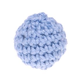 Häkelperle 25mm 'babyblau' 192 auf Lager