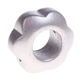 Motivperle Lochblume 'silber' 1438 auf Lager