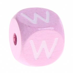 Holzbuchstaben Rosa 10 mm x 10 mm 'W' 773 auf Lager