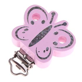 Glitter butterfly clip 'light pink' 228 in stock 