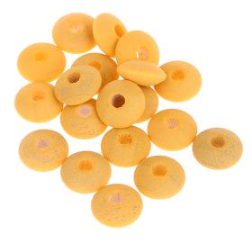 Watercolors wooden lenses 10mm - 50 pieces 'yellow' 113 in stock 