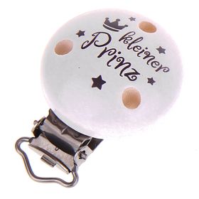 Schnullerclip "Kleiner Prinz" 'weiß' 24 auf Lager