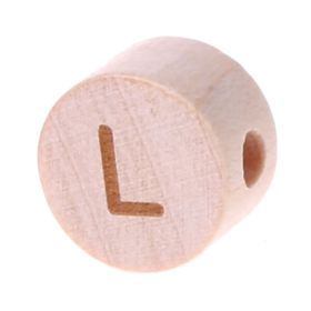 Letter beads disk laser engraving Ø 11 mm 'L' 129 in stock 