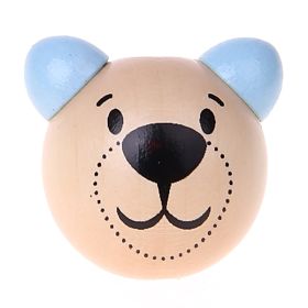 Motivperle 3D Bärchen 'babyblau' 749 auf Lager