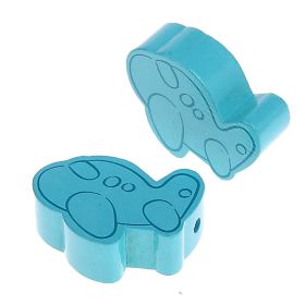 Airplane motif bead 'light turquoise' 1153 in stock 