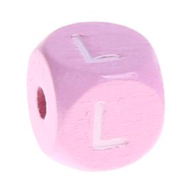 Holzbuchstaben Rosa 10 mm x 10 mm 'L' 284 auf Lager