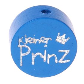 Motivperle Scheibe kleiner Prinz Glitzer 'mittelblau' 21 auf Lager