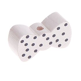 Bow motif bead 'white' 444 in stock 