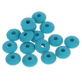 Watercolors wooden lenses 10mm - 50 pieces 'petrol' 81 in stock 