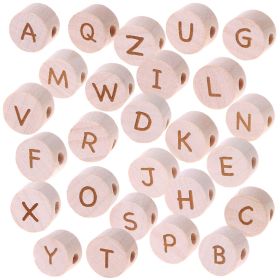 Letter beads disk laser engraving Ø 11 mm '♡' 36 in stock 