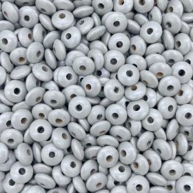 Wooden lenses mother-of-pearl 10mm - 50 pieces 'light gray' 174 in stock 