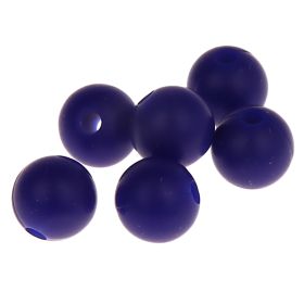 Silikonperle 9mm 'dunkelblau' 205 auf Lager