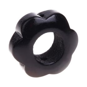 Motivperle Lochblume 'schwarz' 1611 auf Lager