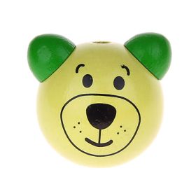 Tierkopf 3D Bärchen Bärenkopf 2 - SALE 'lemon' 730 auf Lager