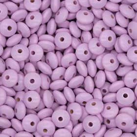 Wooden lenses 14mm - 50 pieces 'light pink' 51 in stock 