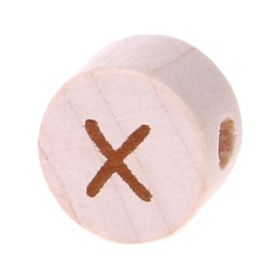 Letter beads disk laser engraving Ø 11 mm 'X' 611 in stock 