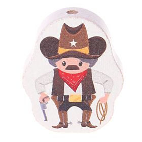 Cowboy/cowgirl motif bead 'Cowboy' 45 in stock 