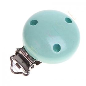 Holzclip / Schnullerclip Ø35mm 'mint' 2597 auf Lager