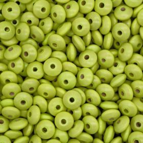 Wooden lenses 14mm - 50 pieces 'lemon' 31 in stock 