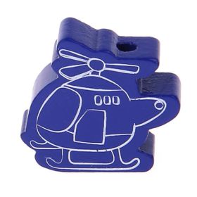 Helicopter motif bead 'dark blue' 659 in stock 