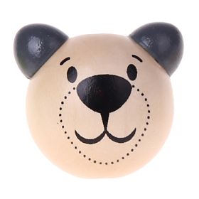 Motivperle 3D Bärchen 'grau' 610 auf Lager