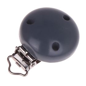 Holzclip / Schnullerclip Ø35mm 'grau' 3978 auf Lager