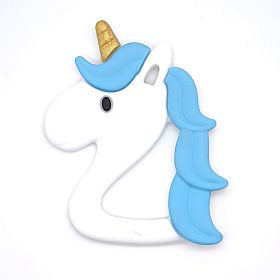 Star Unicorn Silikon Beißring 'skyblau' 11 auf Lager