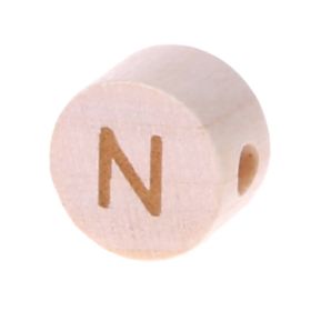 Letter beads disk laser engraving Ø 11 mm 'N' 236 in stock 