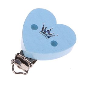 Heart clip glitter crown 'baby blue' 466 in stock 