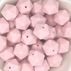 Hexagonperle Silikon 16mm 'rosa' 166 auf Lager