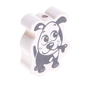 Motivperle Hund 'weiß' 175 auf Lager