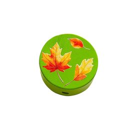 Motivperle Herbstblätter 'gelbgrün' 96 auf Lager