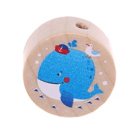Whale motif bead disc 'blue' 51 in stock 