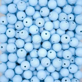 Rillenperlen 18mm • 10 Stück 'babyblau' 20 auf Lager