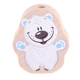 Motif bead polar bear nature 'baby blue' 26 in stock 