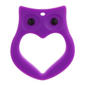 Owl teething ring 'purple' 0 in stock 