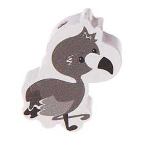 Motivperle Flamingo 'grau' 26 auf Lager