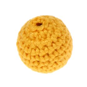 Häkelperle 25mm 'maisgelb' 41 auf Lager