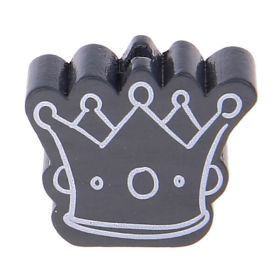 Crown II motif bead 'gray' 1193 in stock 