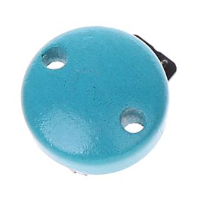 Ø30mm Schnullerclip / Holzclip mini - SALE 'helltürkis' 295 auf Lager