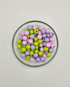 Holzperlen-Mix 10mm • 50 Stück 'Sommerwiese' 7 auf Lager
