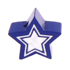 Glitter star motif bead 'dark blue' 168 in stock 