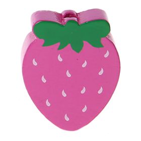 Motivperle Erdbeere 'pink' 355 auf Lager