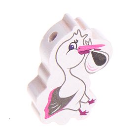 Motivperle Storch 'pink' 41 auf Lager