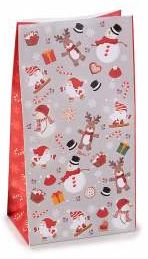 Geschenktüte Weihnachten mit Anhänger 'hellgrau' 7 auf Lager