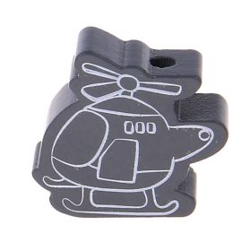 Helicopter motif bead 'gray' 738 in stock 
