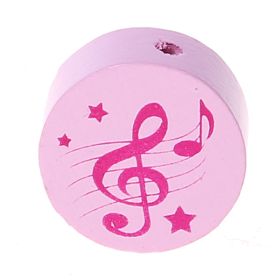 Motif bead disc clef 'pink-pink' 553 in stock 